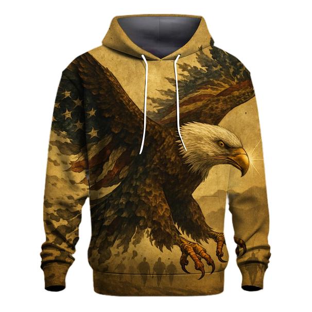 Eagle Sentinel Through The Striped Smoke premium hoodies