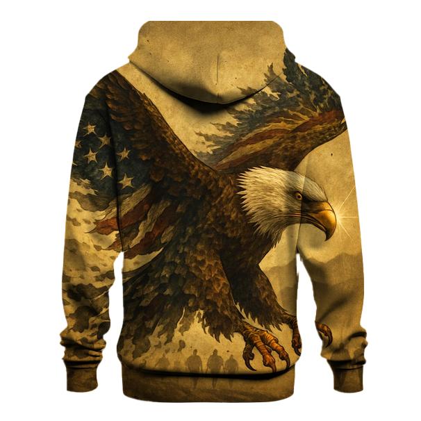 Eagle Sentinel Through The Striped Smoke premium hoodies