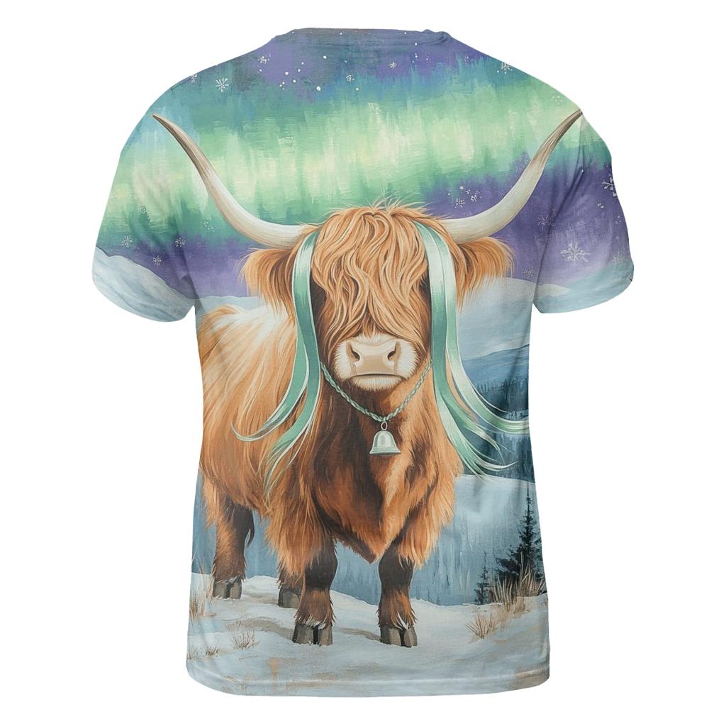 Aurora Braids Highland Cow statement graphic shirts