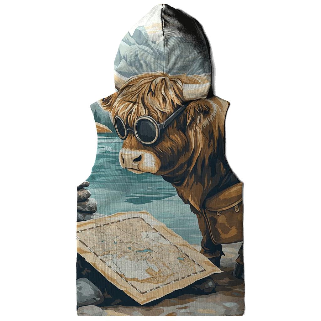 Mountain Mapmaker Highland Cow hoodies fashion