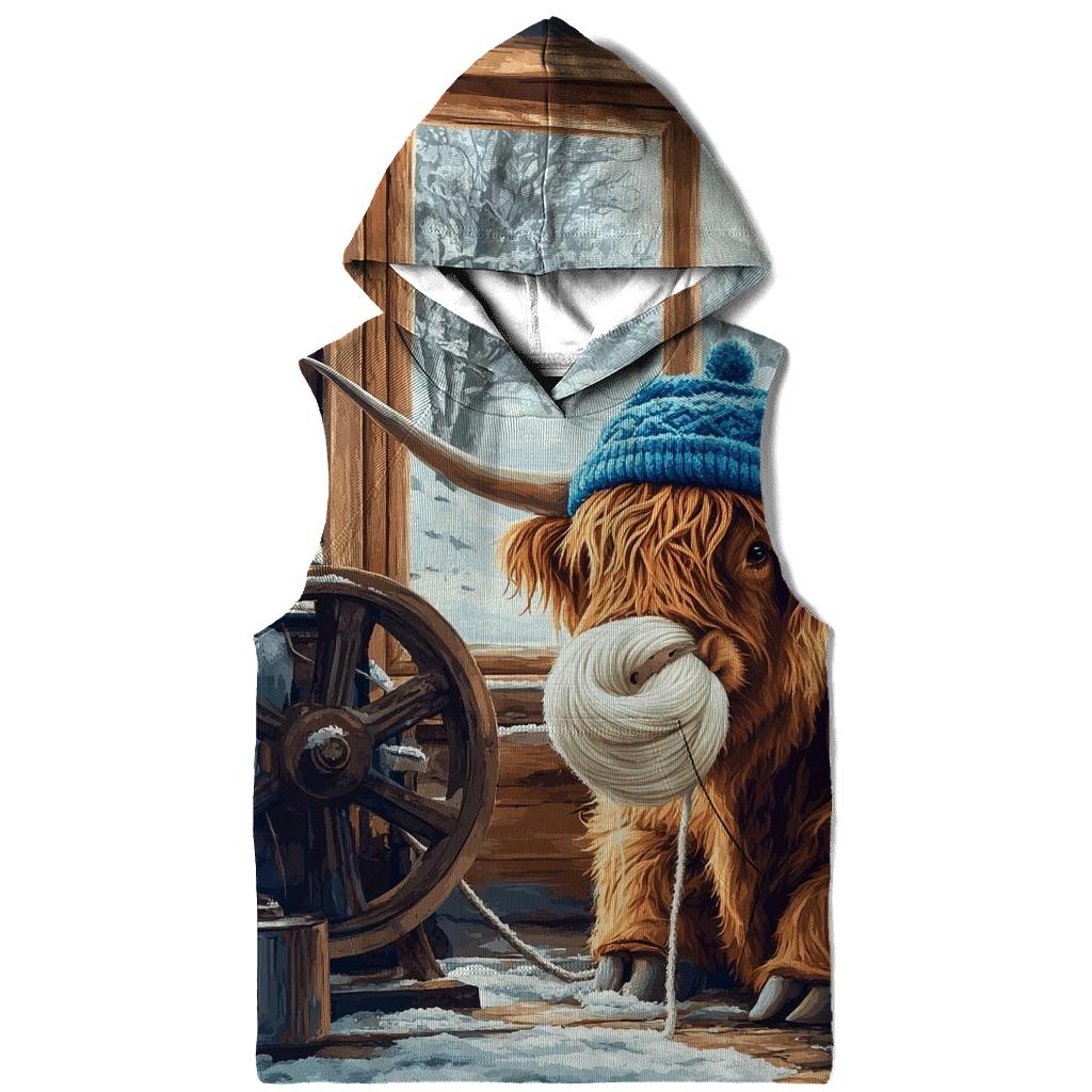 Highland Cow Winter Knit Workshop hoodie trends