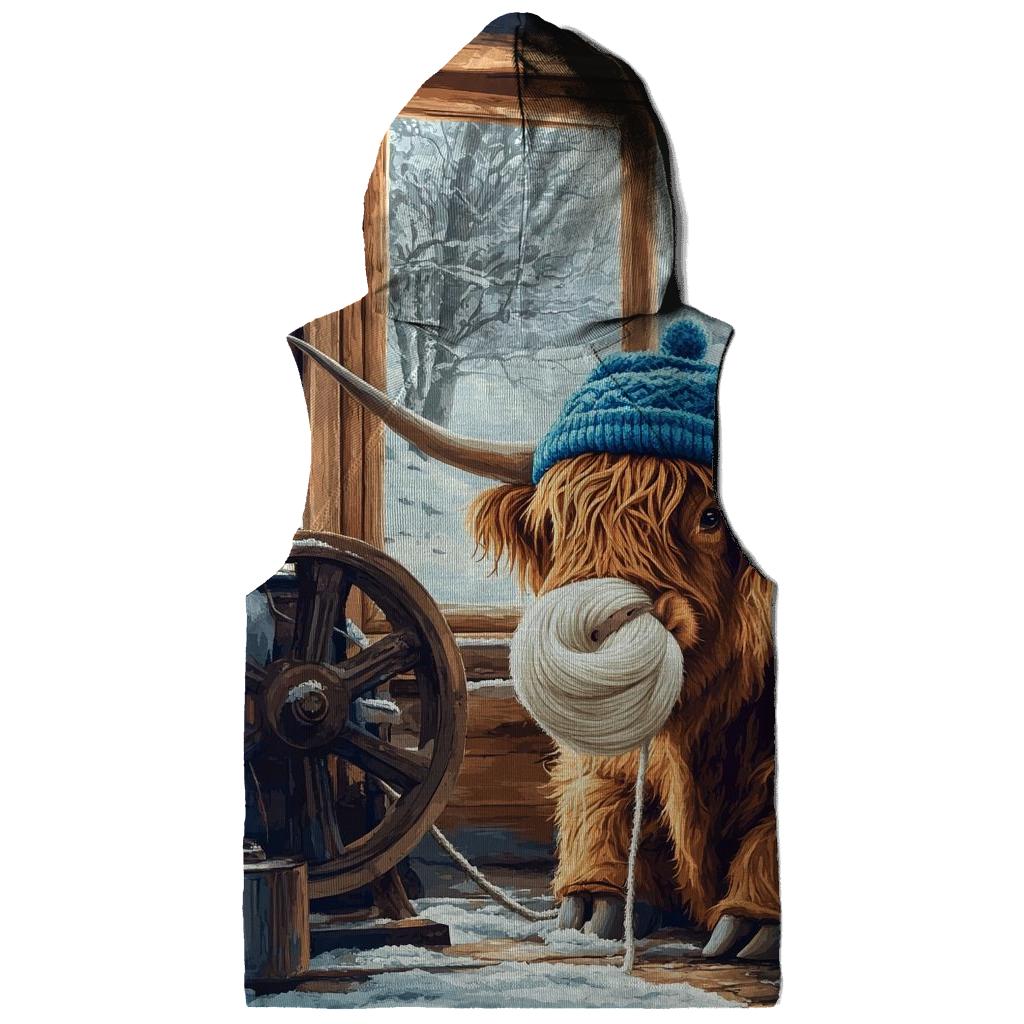 Highland Cow Winter Knit Workshop hoodie trends