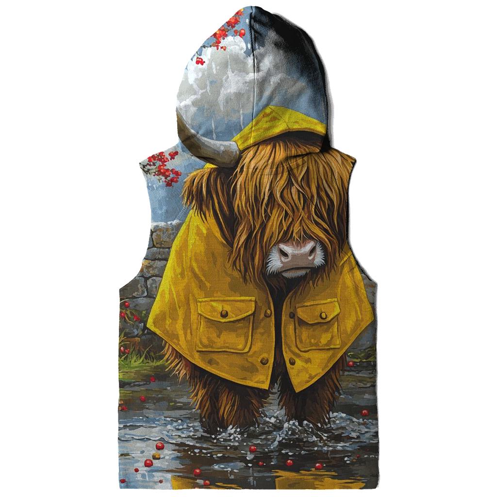 Highland Cow Raincoat Parade hoodie designs