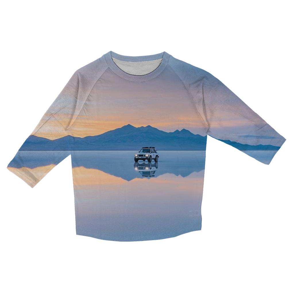 Salar De Uyuni Bolivia casual three quarter sleeve shirts