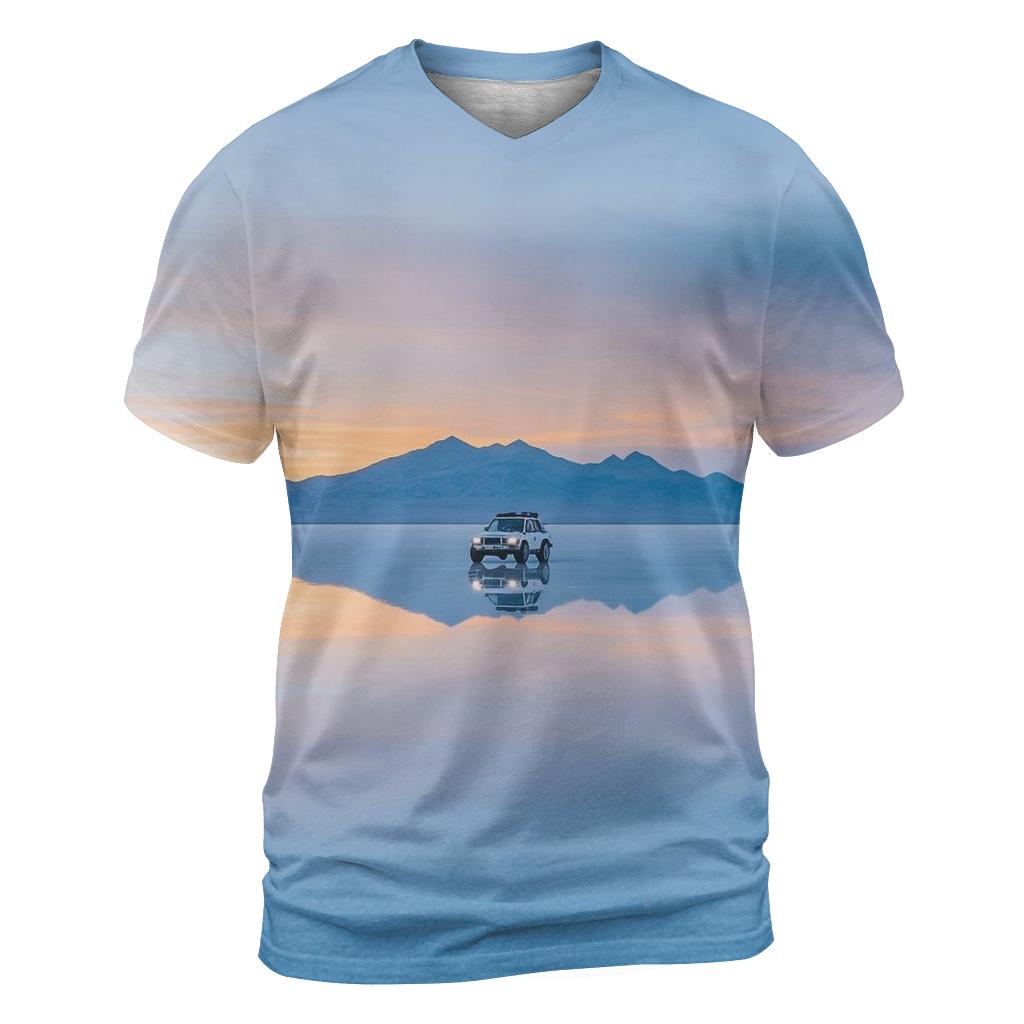 Salar De Uyuni Bolivia vibrant all-over design tees