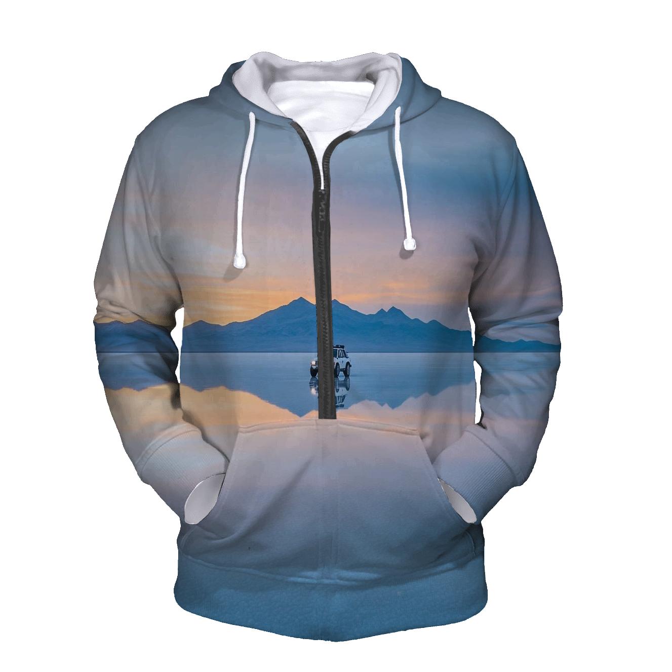 Salar De Uyuni Bolivia printed hoodies