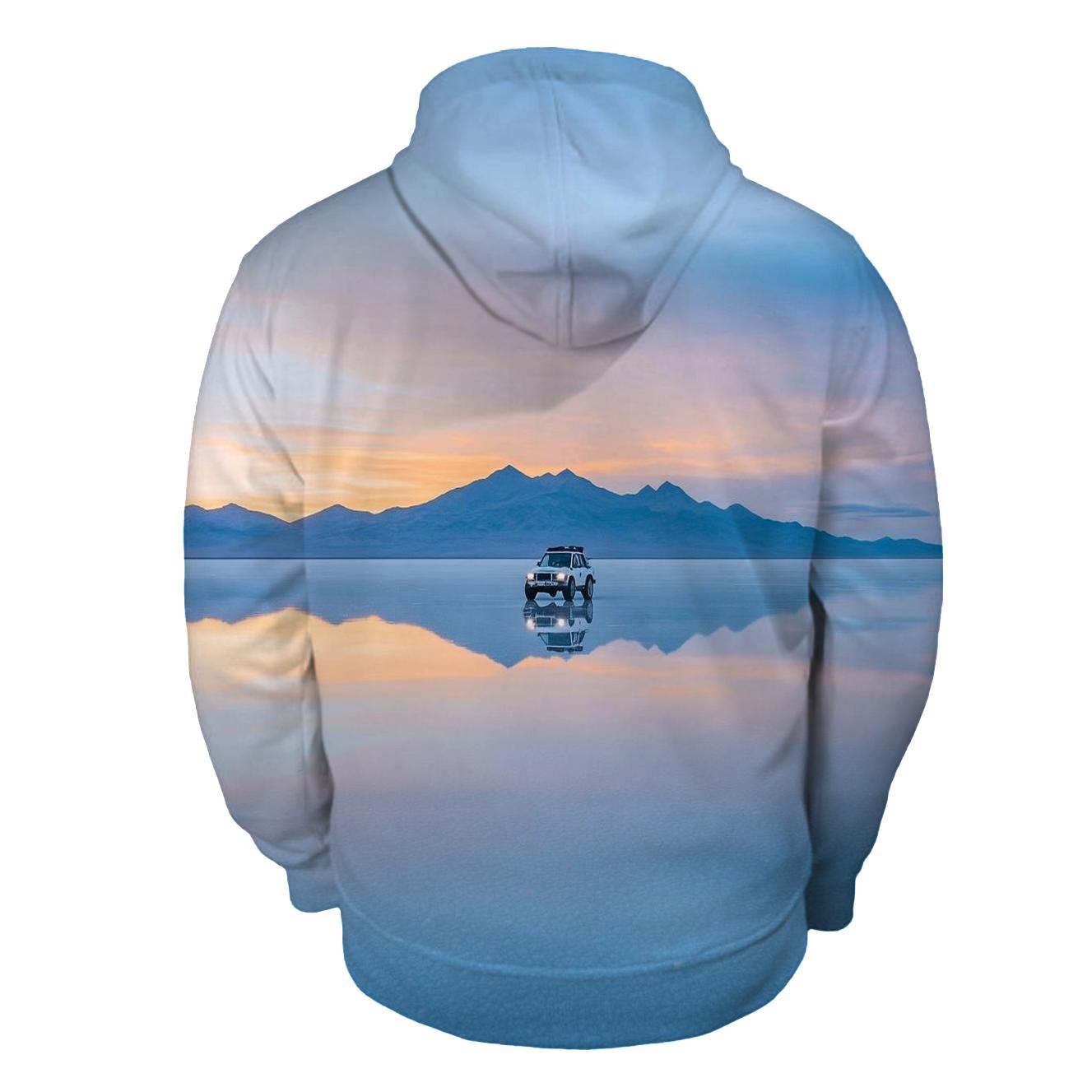 Salar De Uyuni Bolivia printed hoodies