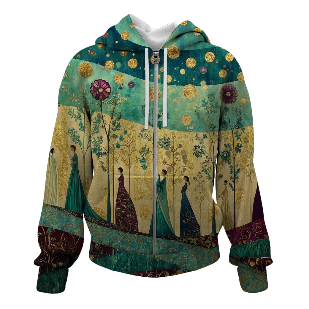 Gustav Klimt Inspired Aurora Garden Festival hoodie designs