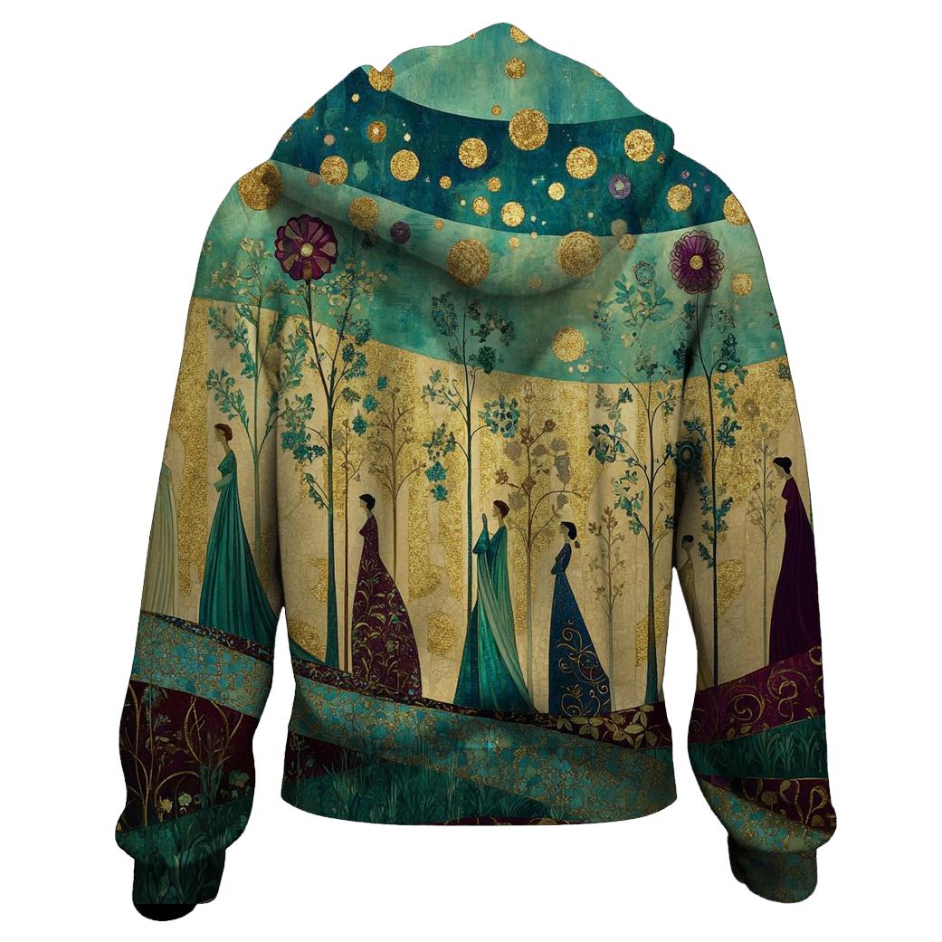 Gustav Klimt Inspired Aurora Garden Festival hoodie designs