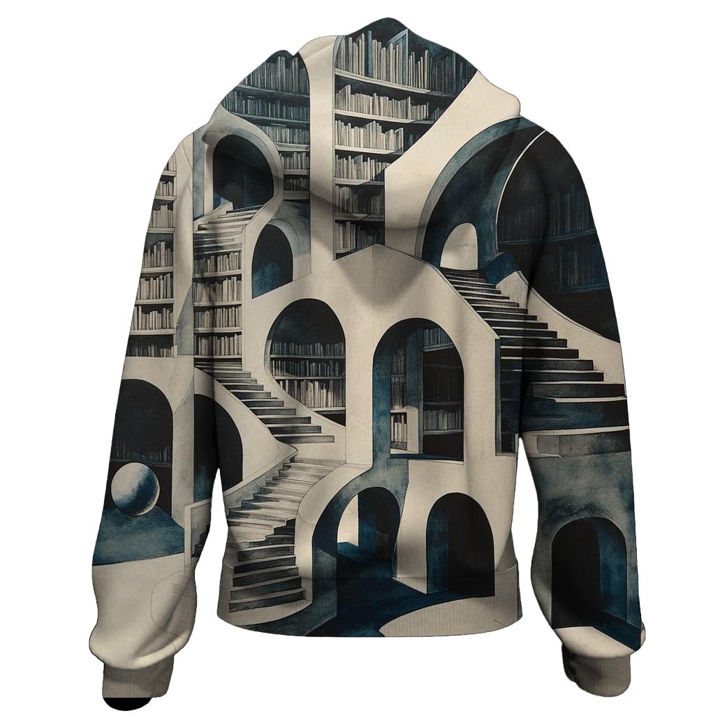 MC Escher Inspired Infinite Library Of Planets hoodie styles