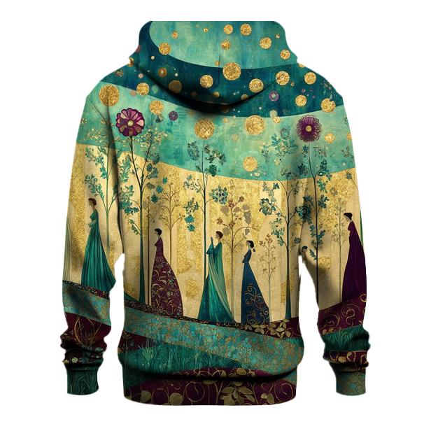 Gustav Klimt Inspired Aurora Garden Festival designer hoodies