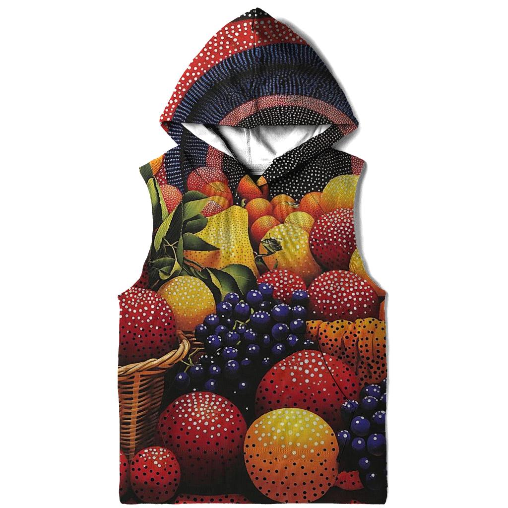 Yayoi Kusama Inspired Cosmic Fruit Market hoodies fashion