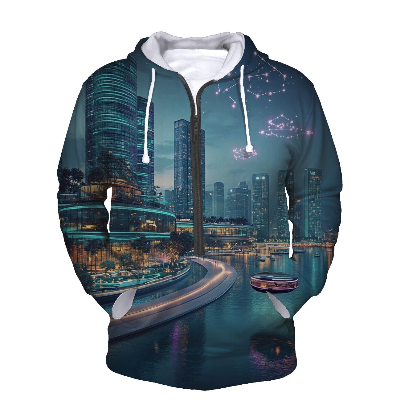Neon Harbor Of Future Singapore hoodie trends