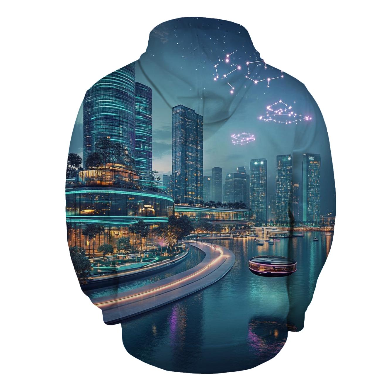 Neon Harbor Of Future Singapore hoodie trends