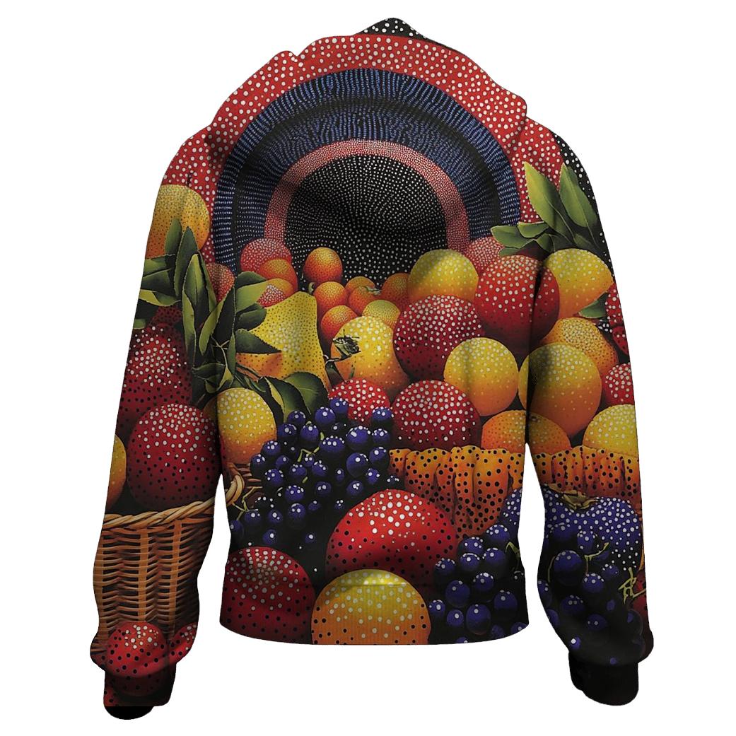 Yayoi Kusama Inspired Cosmic Fruit Market hoodies fashion