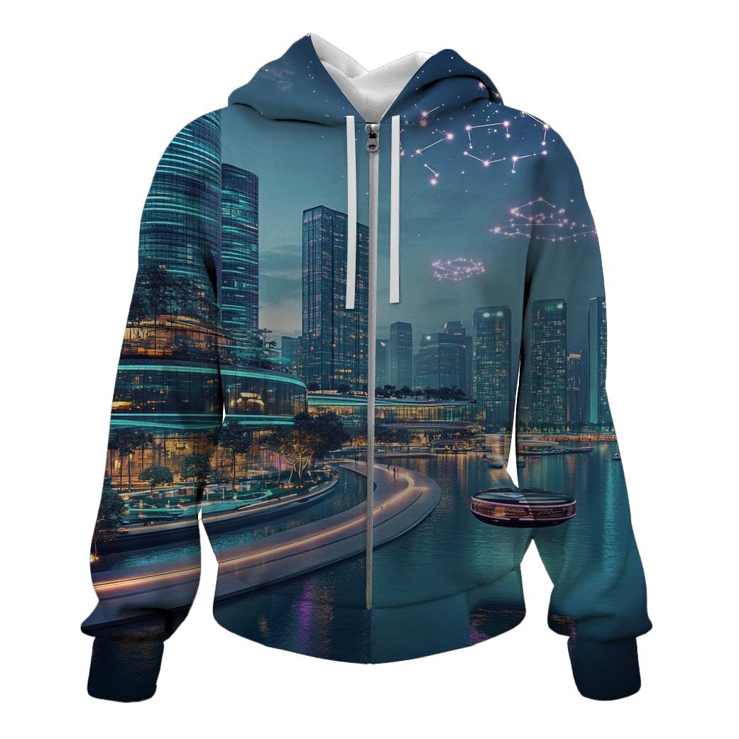 Neon Harbor Of Future Singapore hoodies fashion