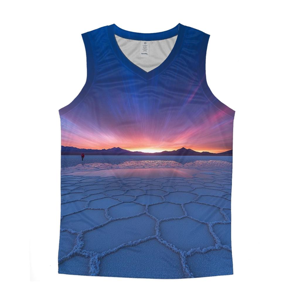 Atacama Salt Flats graphic print tank tops