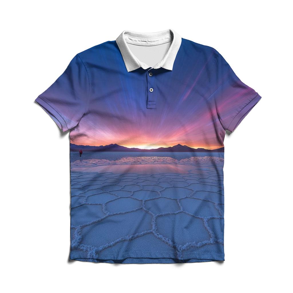 Atacama Salt Flats casual sports polo shirts