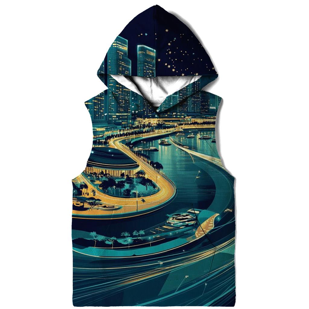 Marina Bay Skyline printed hoodies