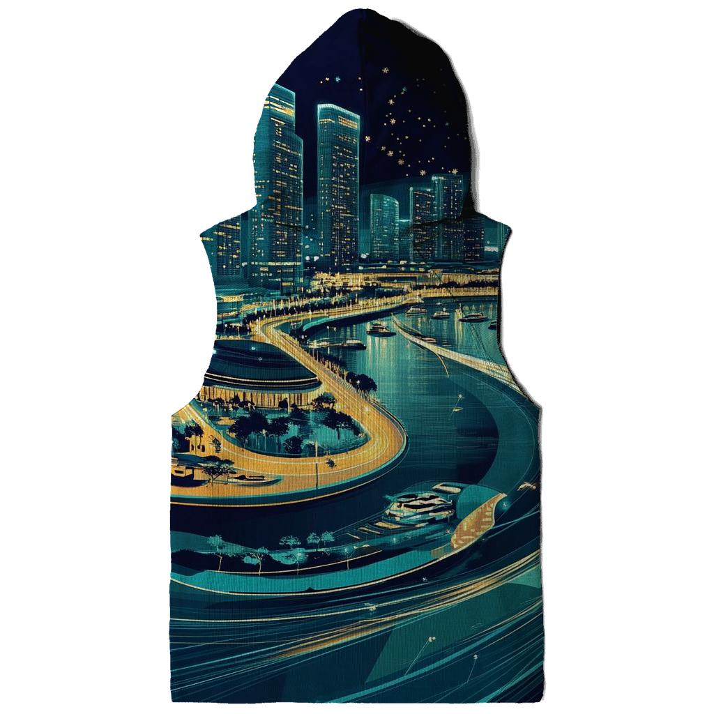 Marina Bay Skyline printed hoodies