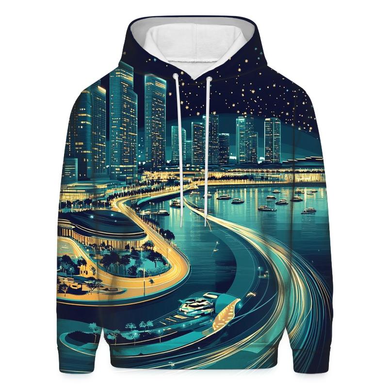 Marina Bay Skyline custom hoodies