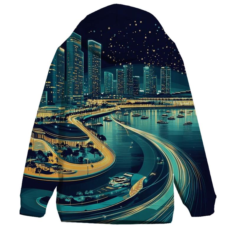 Marina Bay Skyline custom hoodies