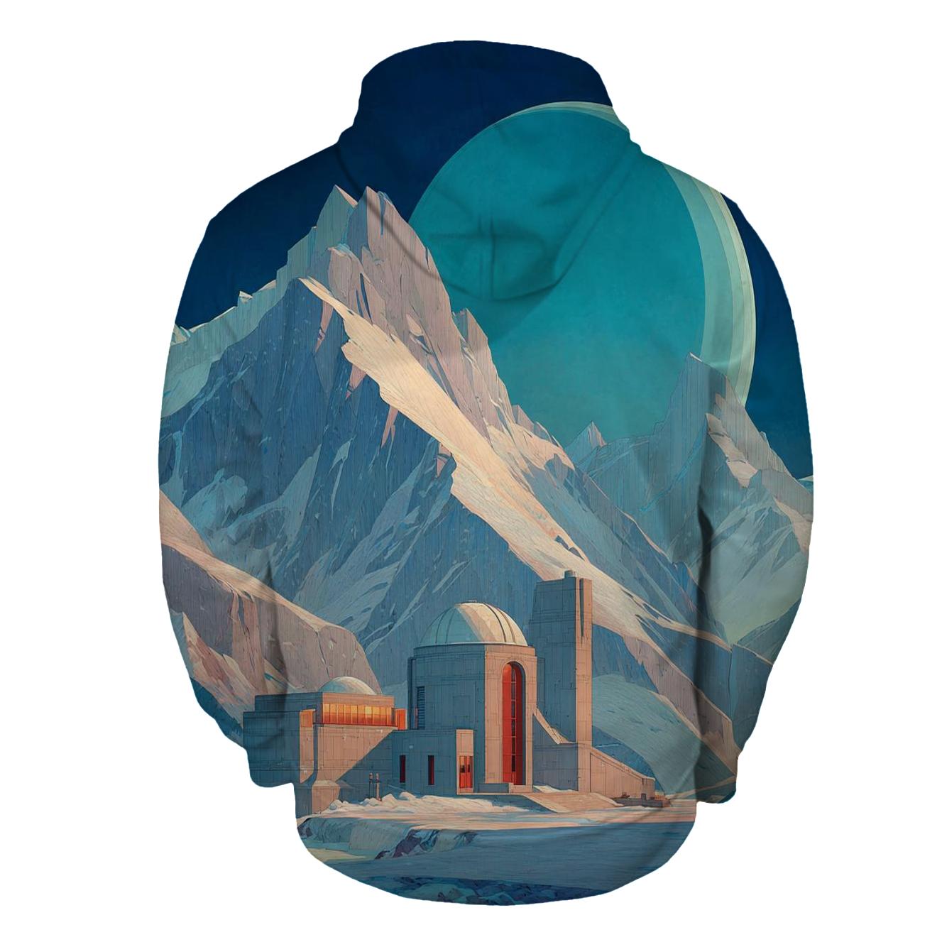 Lawren Harris Inspired Arctic Planet Observatory printed hoodies [AI-c4b68bd2-5e6332736bcd]