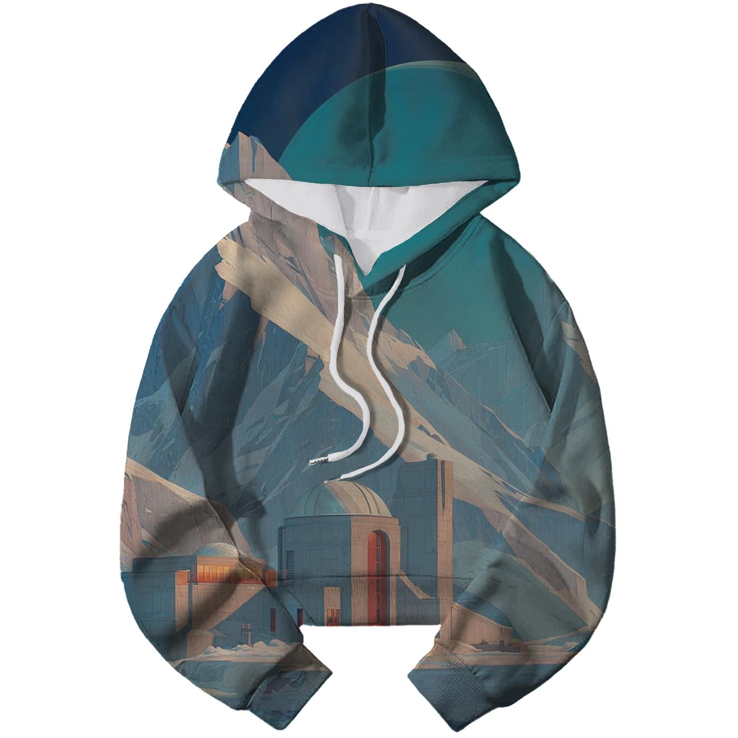 Lawren Harris Inspired Arctic Planet Observatory lightweight hoodies [AI-c4b68bd2-ceff6a9715b3]