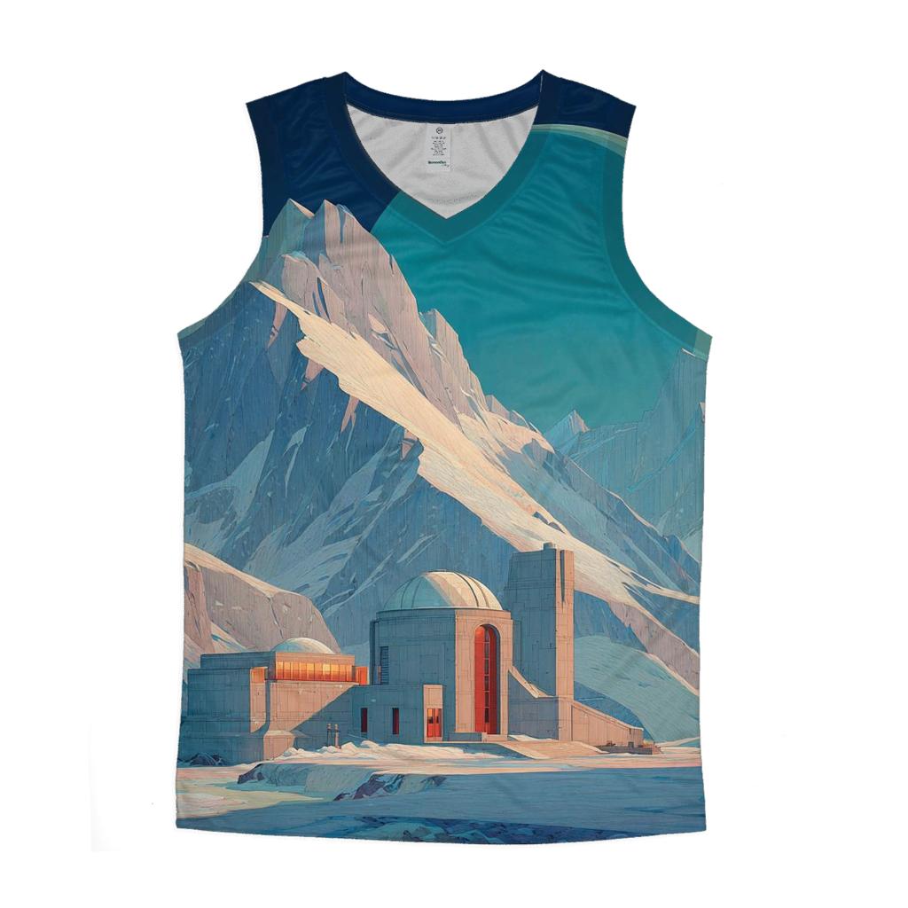Lawren Harris Inspired Arctic Planet Observatory casual summer tank tops [AI-c4b68bd2-ceff6a9715b3]
