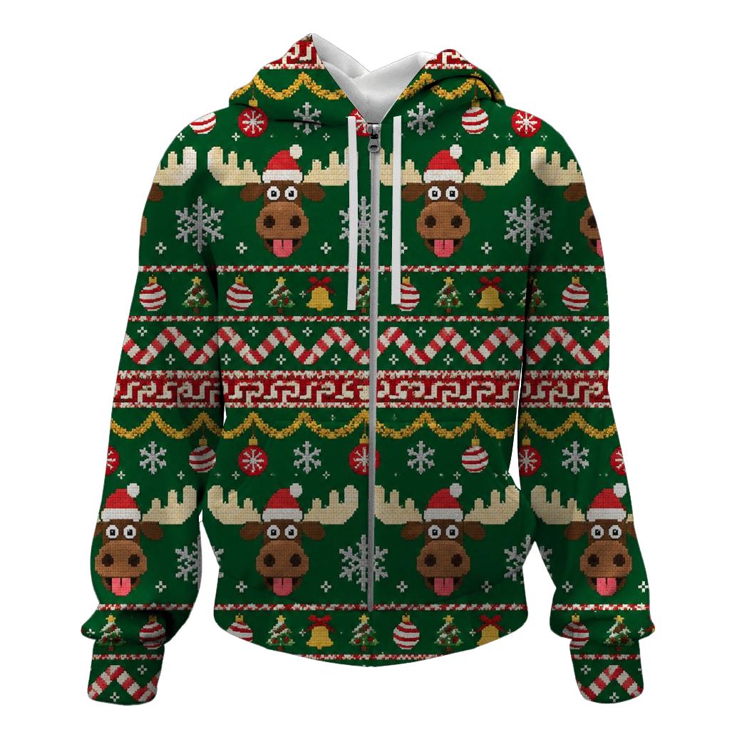 Tinsel Moose Sweater Maze Design designer hoodies [AI-fafa73b8-ab8b81dbbed4]