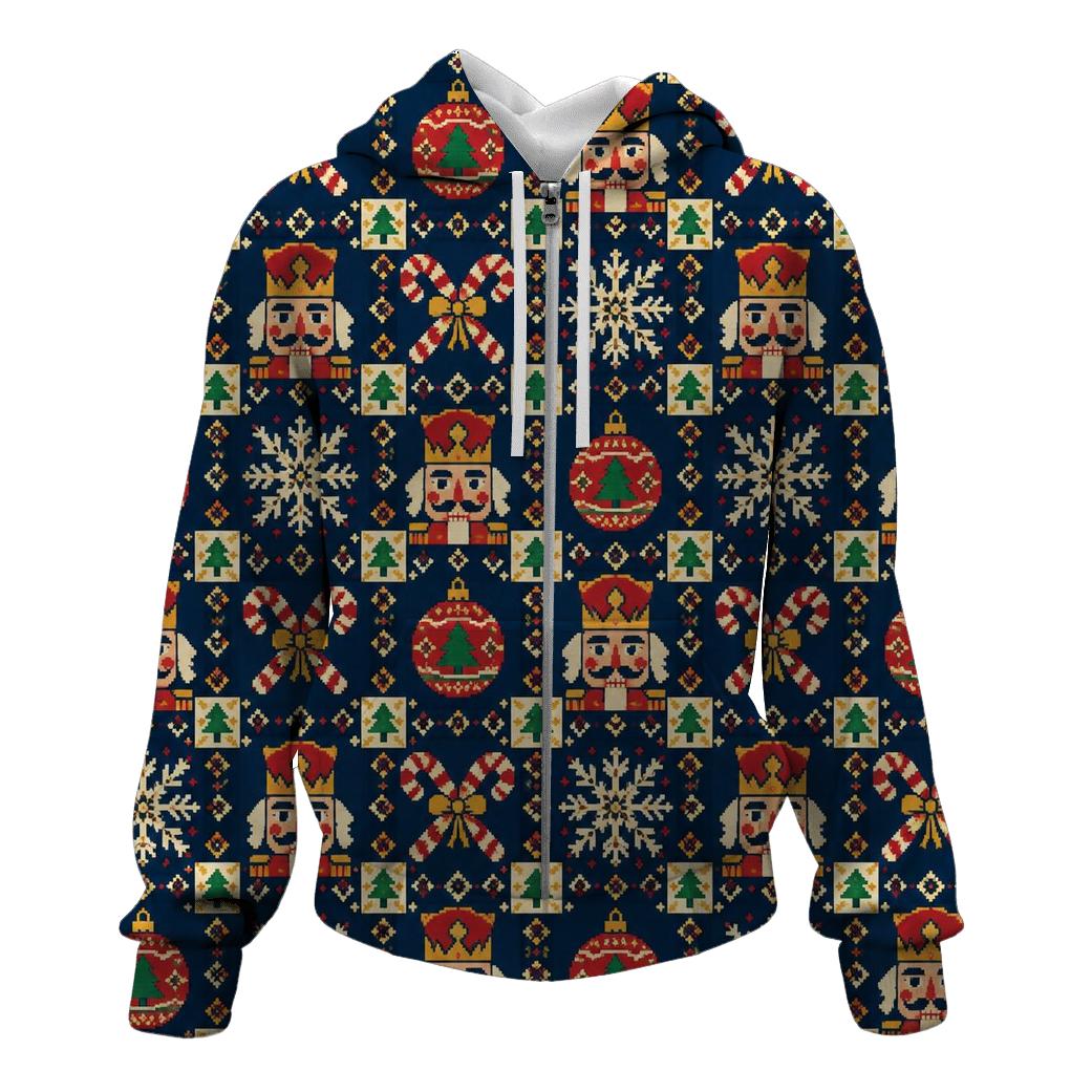 Nutcracker Candy Cane Checker Design hoodie styles [AI-5bfd3b2c-ef76c95dcdd9]