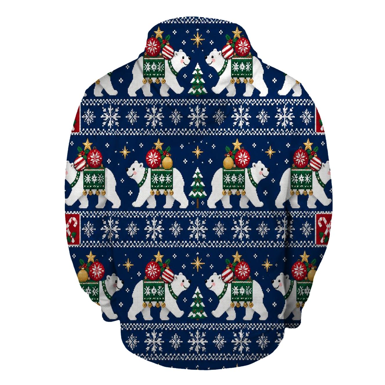 Polar Bear Ornament March Design designer hoodies [AI-278b4c82-aba46fad4fb1]