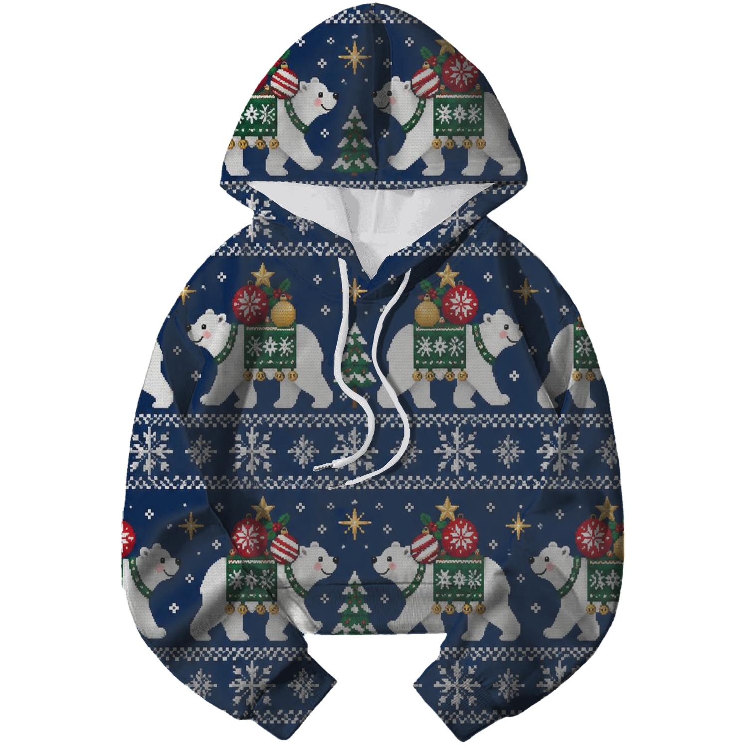 Polar Bear Ornament March Design hoodies fashion [AI-278b4c82-43af67e02538]
