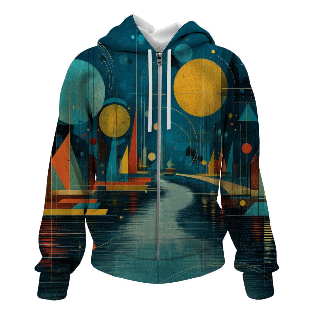 Wassily Kandinsky Inspired Rainy Citylights Symphony hoodies fashion [AI-f1f2db62-2382e1de0be5]