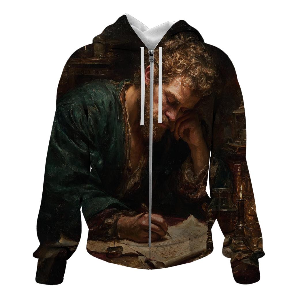 Rembrandt Inspired Candlelit Astronomer Study custom hoodies [AI-e78a5bcb-f1ec240f1f7d]