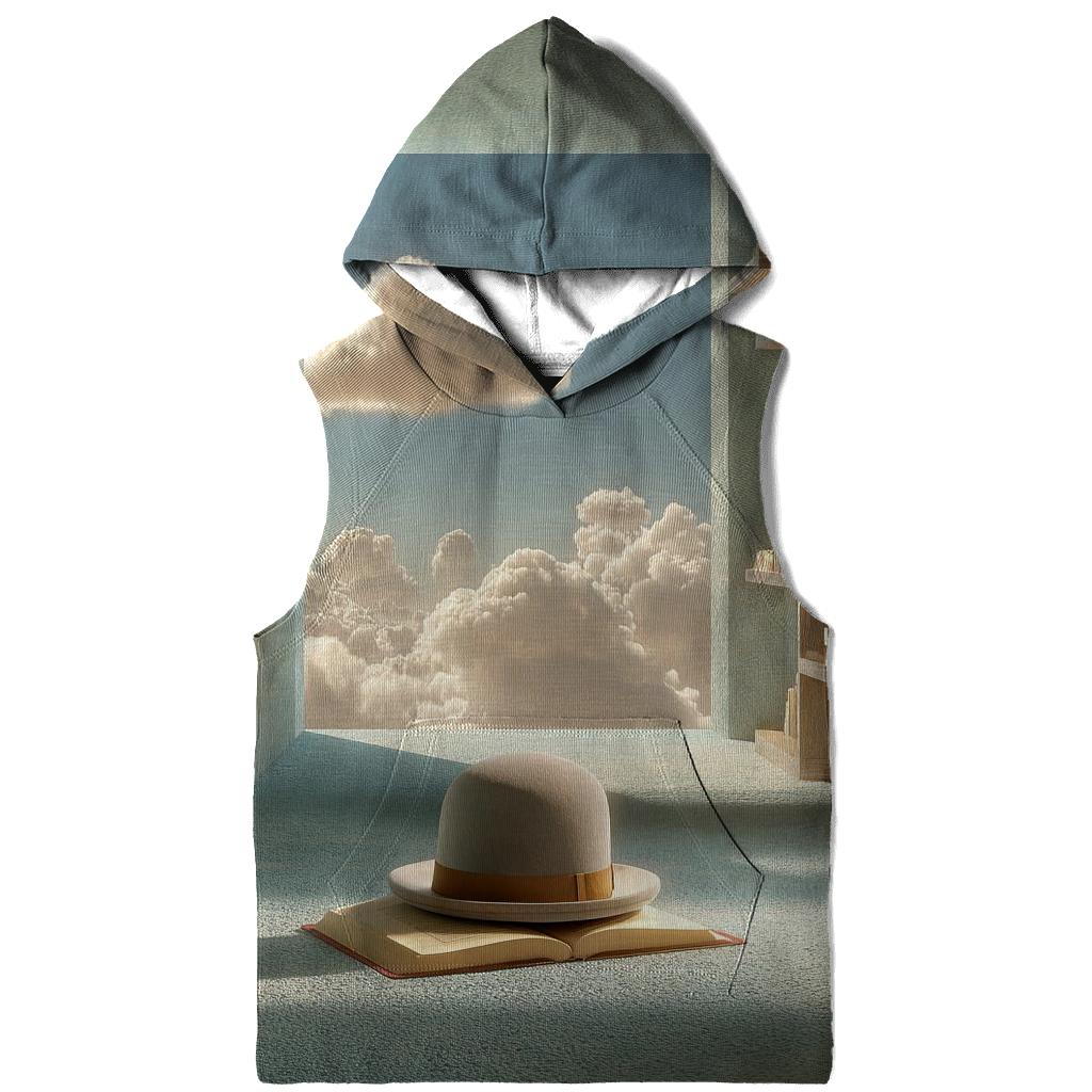 Rene Magritte Inspired Cloud Filled Library hoodies fashion [AI-0556f325-7e67ed2b7308]