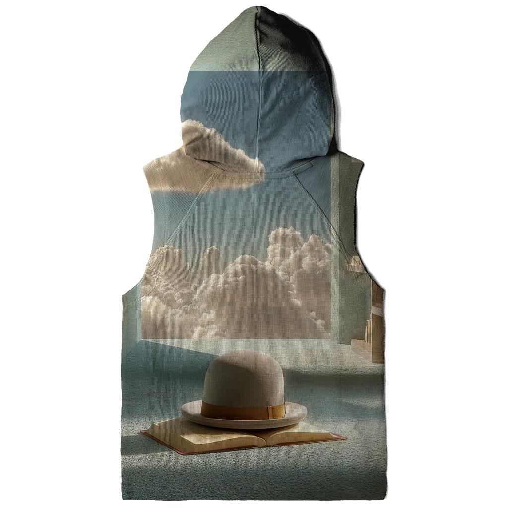 Rene Magritte Inspired Cloud Filled Library hoodies fashion [AI-0556f325-bb94f63a411a]