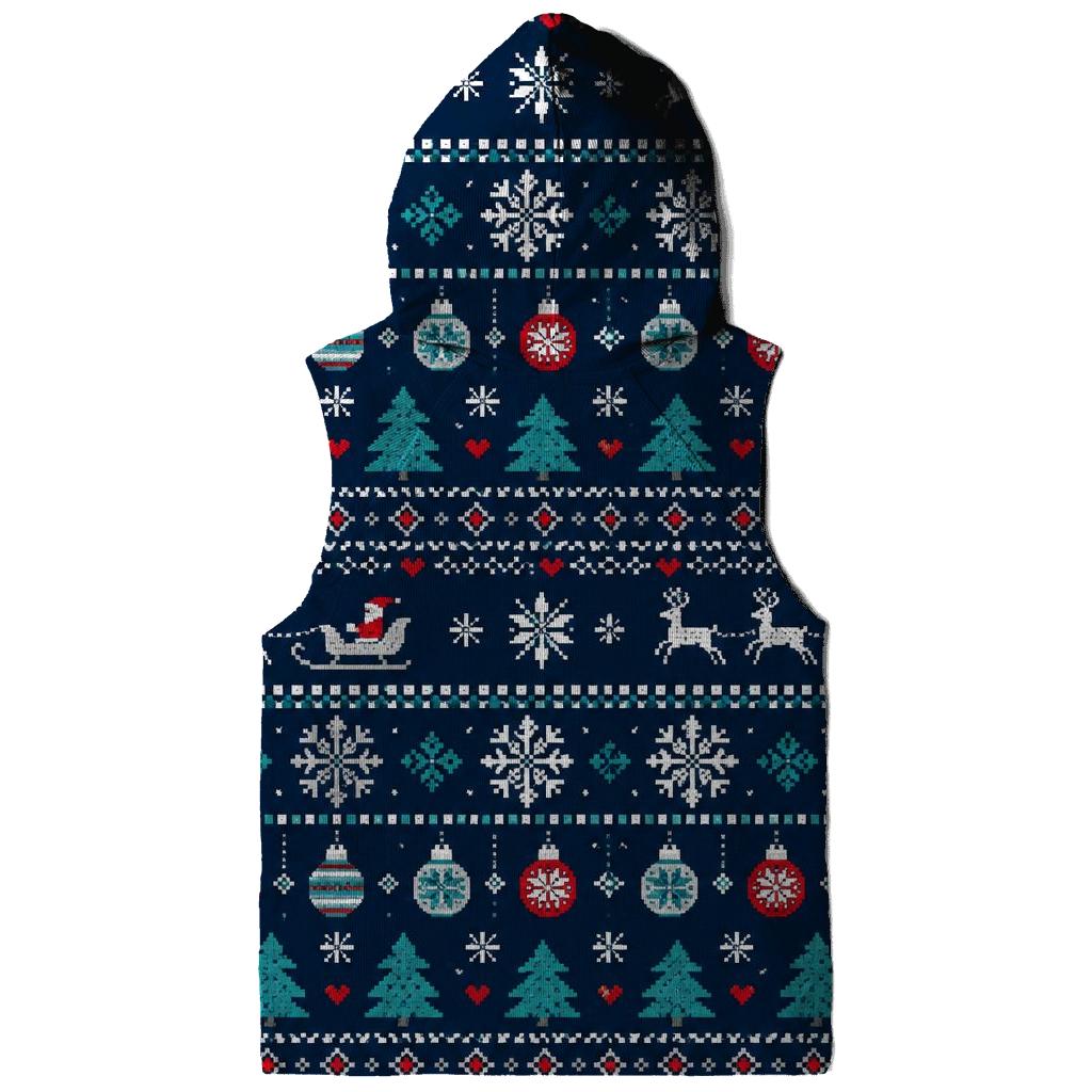 Silver Sleigh Snowflake Arcade Design printed hoodies [AI-c5be3f98-47e02bf05196]