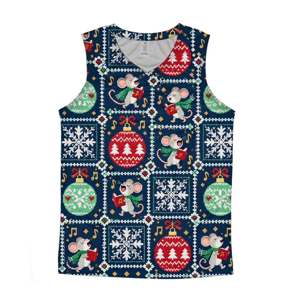 Carol Mouse Ornament Maze Design casual summer tank tops [AI-a96ca659-4fe1da50a93b]