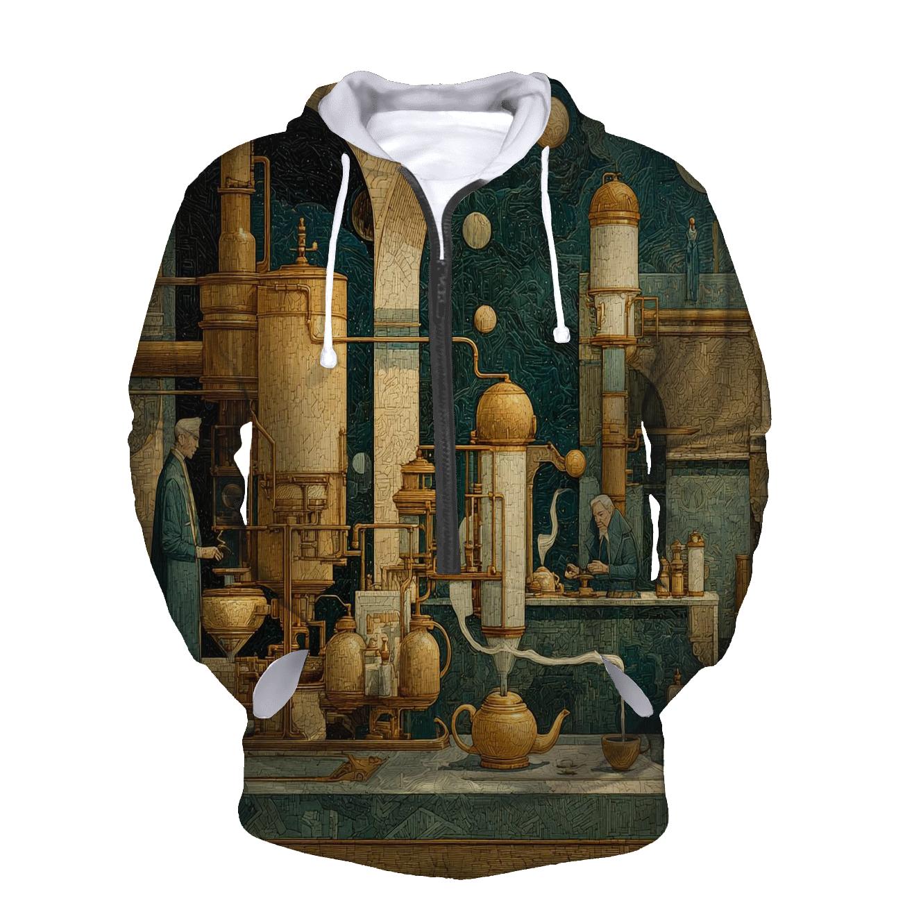 Remedios Varo Inspired Mechanical Tea Observatory custom hoodies [AI-b1490468-7e4d4c85960d]