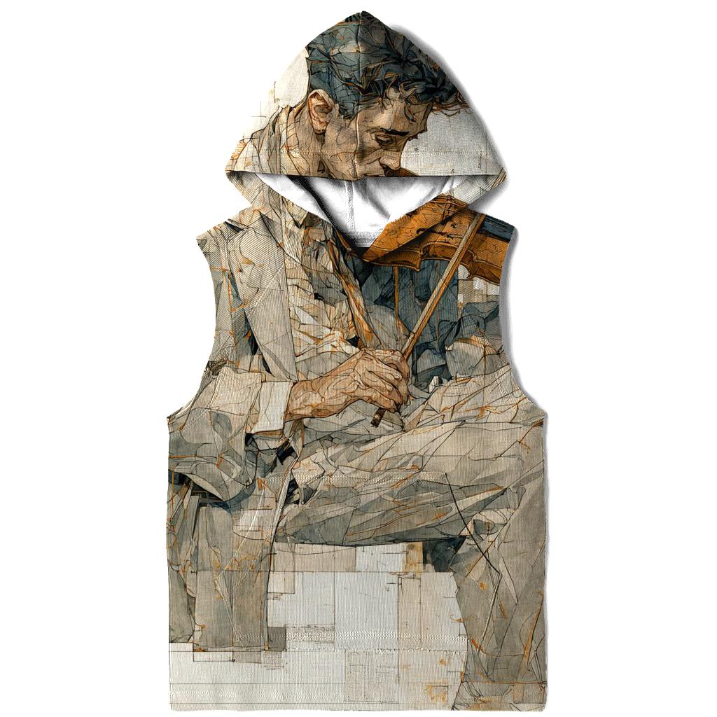 Egon Schiele Inspired Autumn Violin Portrait zip-up hoodies [AI-98b74869-b93b7e37da7f]