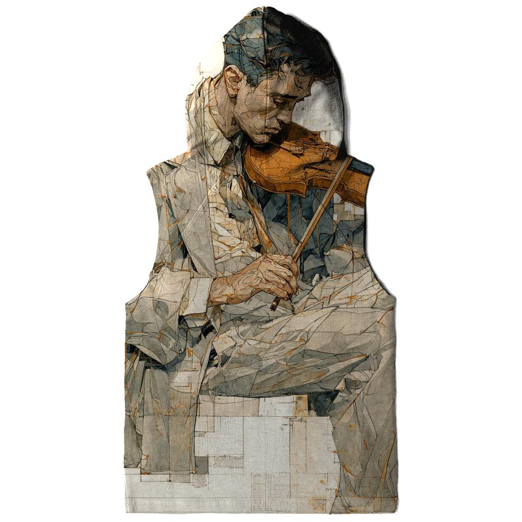 Egon Schiele Inspired Autumn Violin Portrait zip-up hoodies [AI-98b74869-bd9a3d15b5cd]