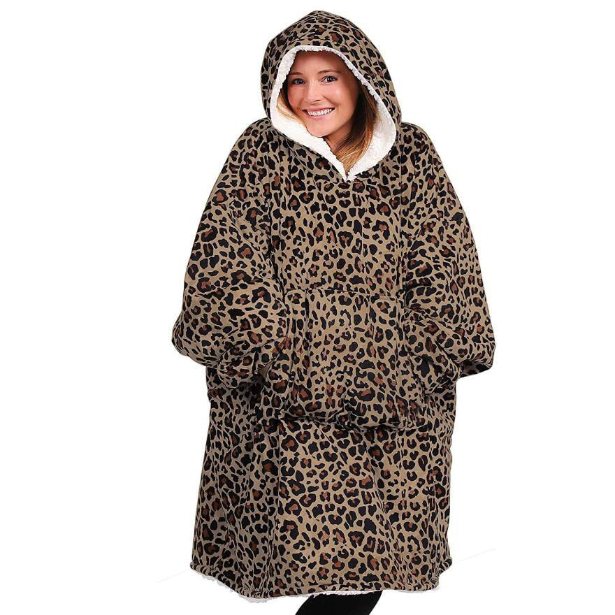 The Multi Patterned Fleece Blanket Hoodie-Soco Hoodie