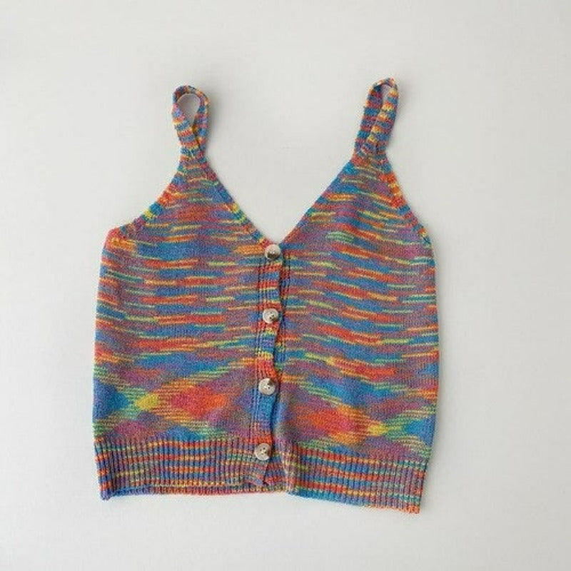 Women's Knitted Outerwear V Neck Tank Top-Soco Hoodie