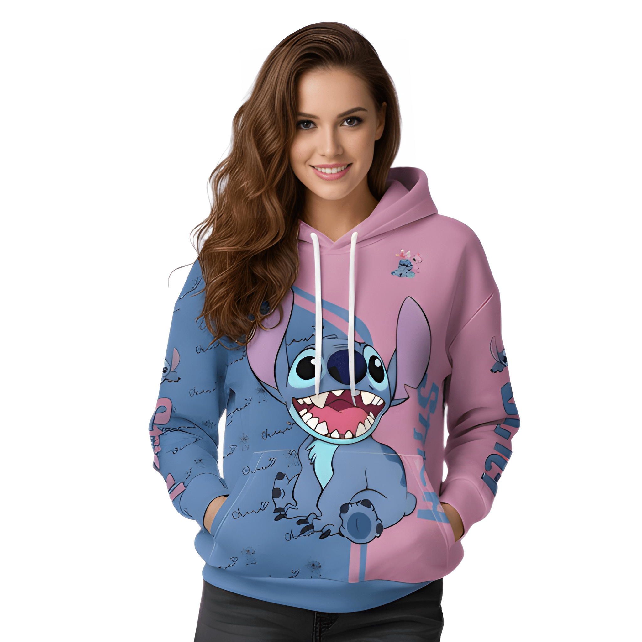 Casual Pullover 3D Butterfly Print Hoodie