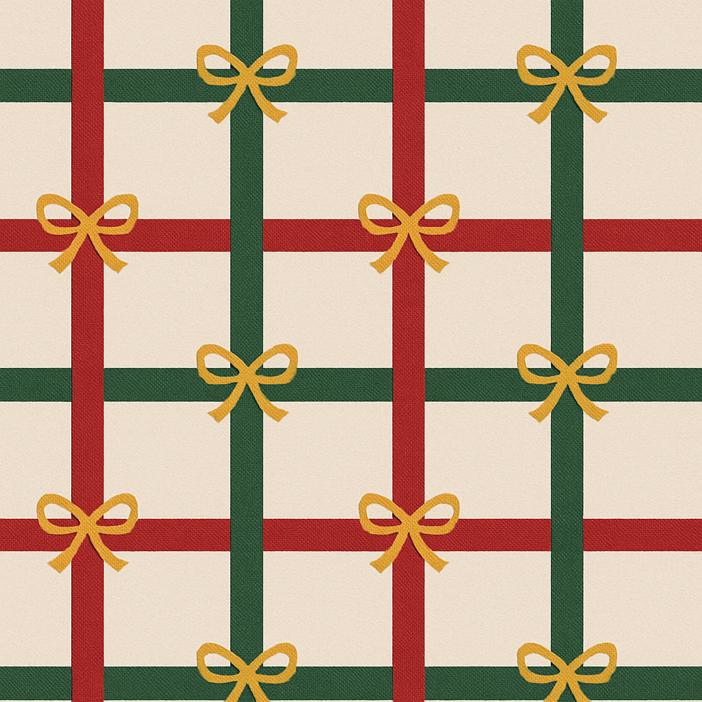 Plaid Gift Ribbon Grid With Bow Icons casual summer tank tops