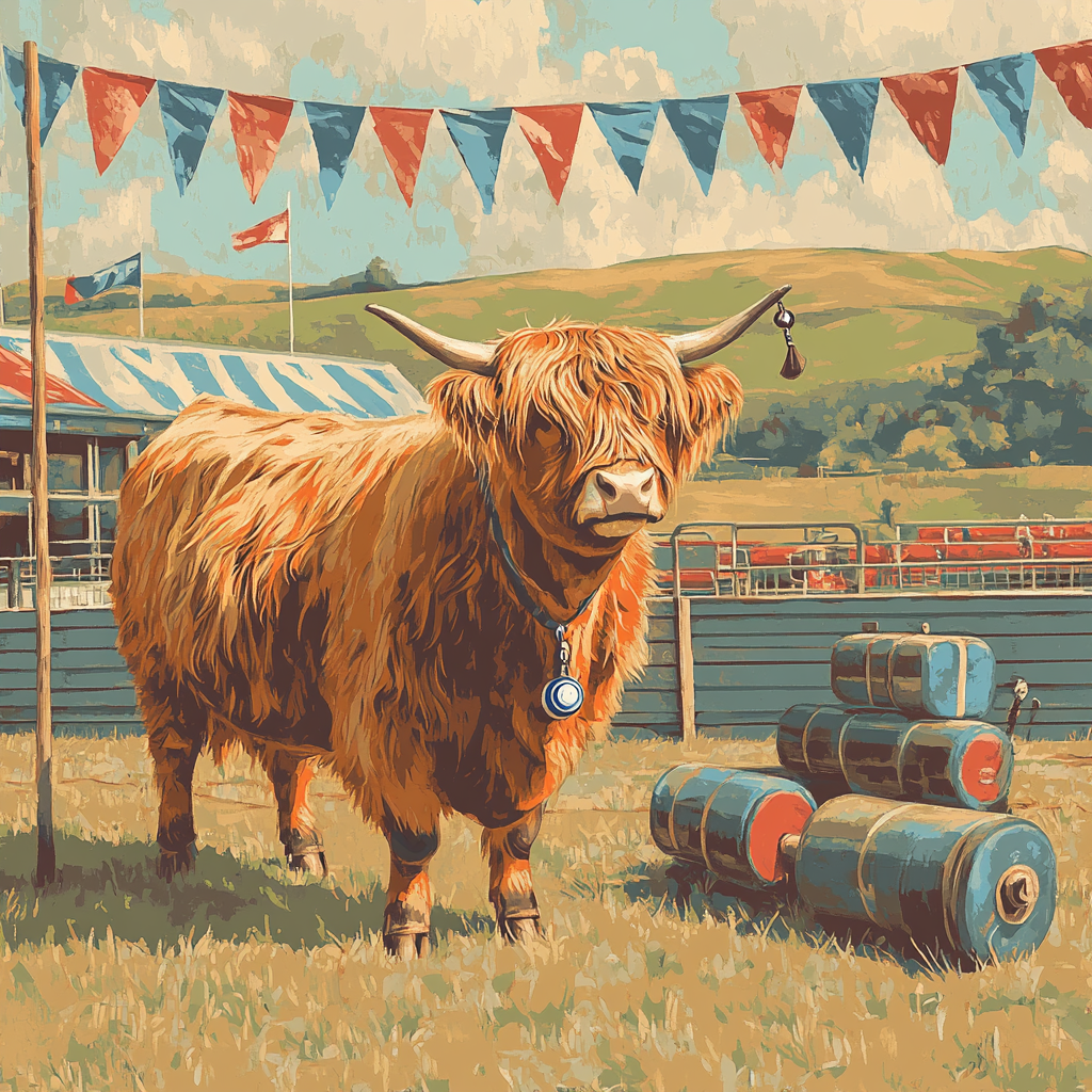 Highland Cow Highland Games Coach custom tank tops