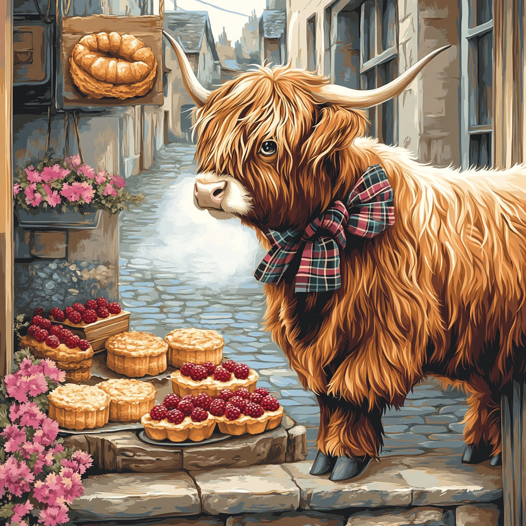 Highland Cow Bakery Window Dream personalized athletic tanks