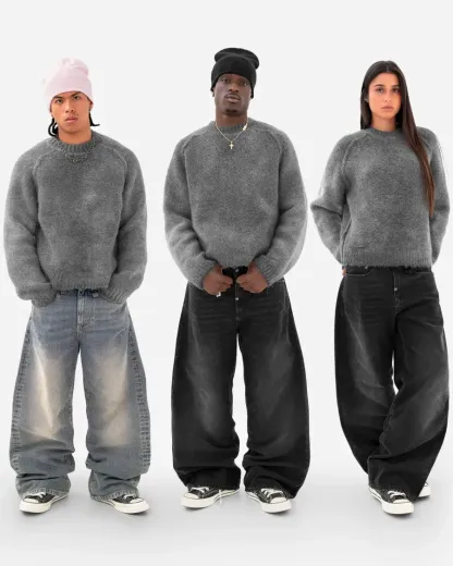 Nuvola Mohair Knit Sweatshirt 