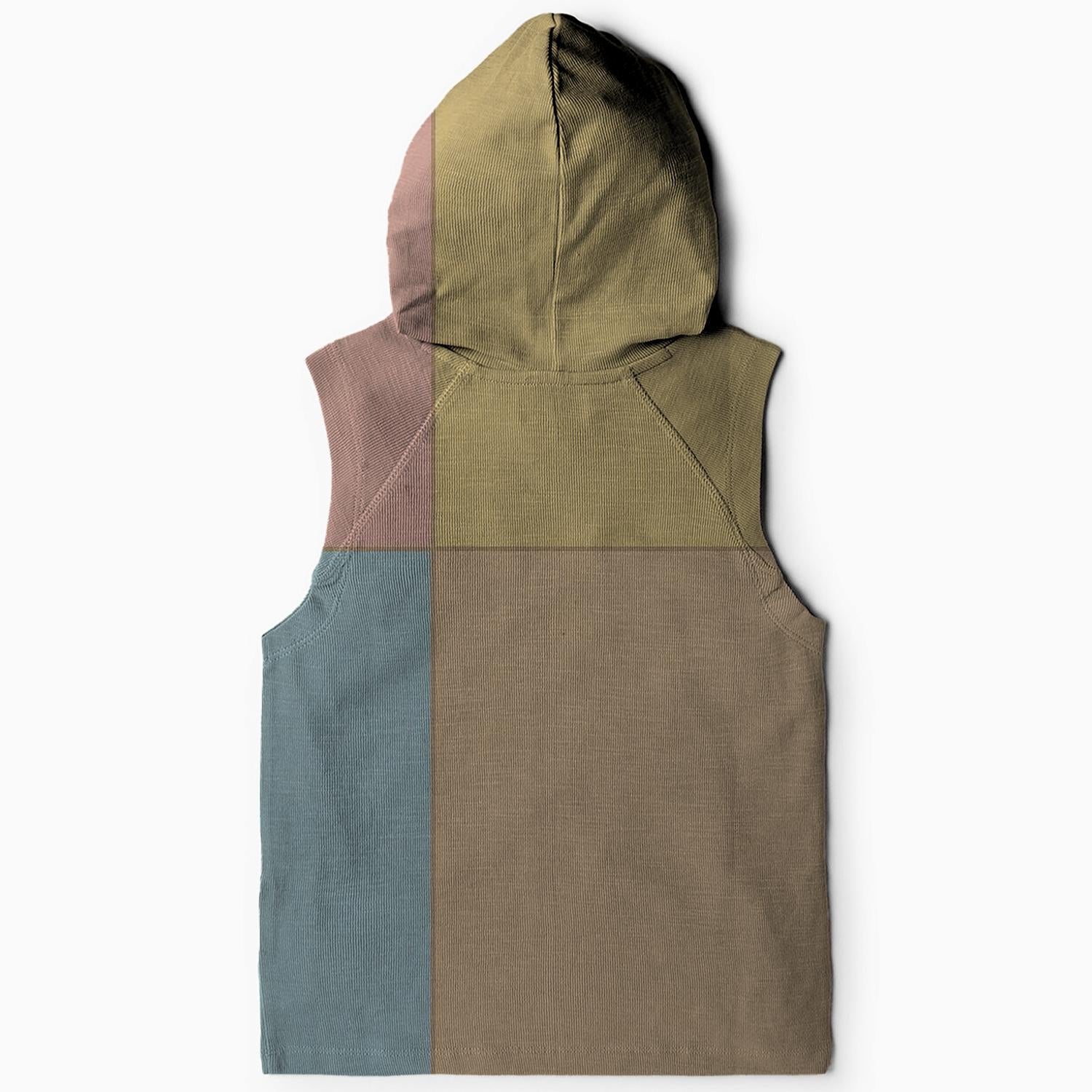 Artistic 70s Color Blocks Hoodie